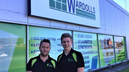 Brothers complete conversion of car showroom to relocate building firm